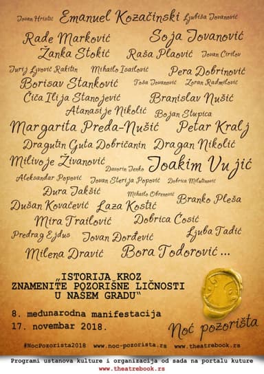 Noć pozorišta 2018