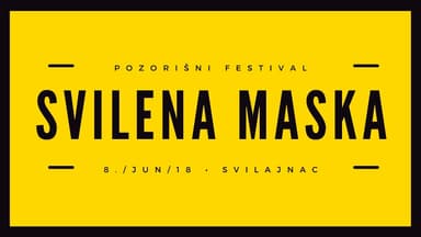 Pozorišni festival "Svilena maska" 2018.